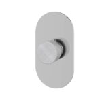 Aquabrass MARMO Round Thermostatic Valve Trim Set with Handle RM00BC