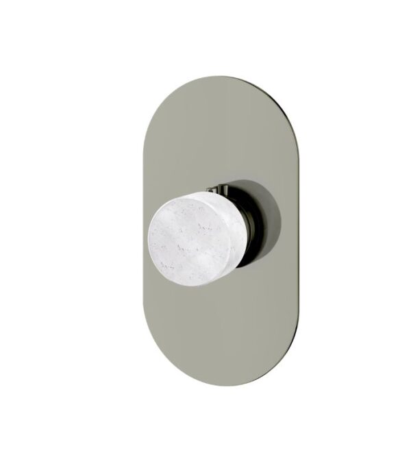 Aquabrass MARMO Round Thermostatic Valve Trim Set with Handle RM00BC - Image 7