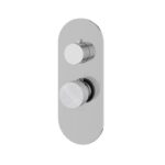 Aquabrass MARMO Round 1 Shut-Off Thermostatic Trim Set RM01BC
