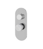 Aquabrass MARMO Round 1 Shut-Off Thermostatic Trim Set RM01BC