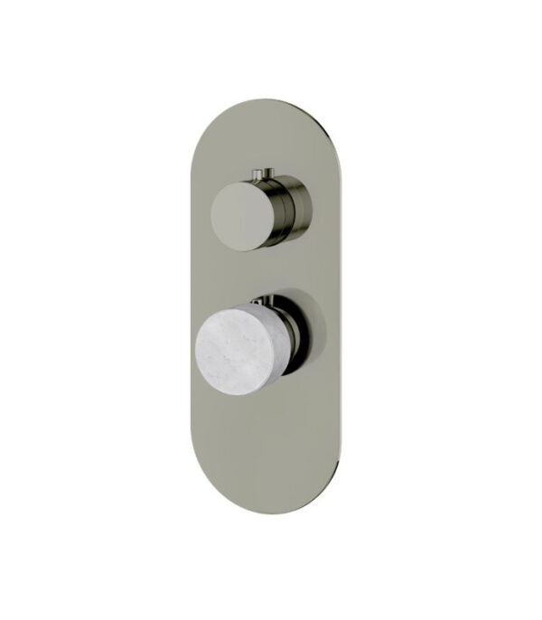 Aquabrass MARMO Round 1 Shut-Off Thermostatic Trim Set RM01BC - Image 7