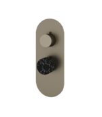 Aquabrass MARMO Round 1 Shut-Off Thermostatic Trim Set RM01NM - Image 2