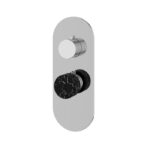 Aquabrass MARMO Round 1 Shut-Off Thermostatic Trim Set RM01NM