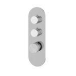 Aquabrass MARMO Round 2 Shut-Off Thermostatic Trim Set RM02BC