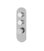 Aquabrass MARMO Round 2 Shut-Off Thermostatic Trim Set RM02BC