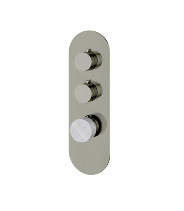 Aquabrass MARMO Round 2 Shut-Off Thermostatic Trim Set RM02BC - Image 7