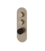 Aquabrass MARMO Round 2 Shut-Off Thermostatic Trim Set RM02NM - Image 5