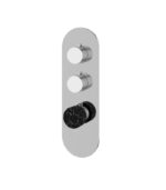 Aquabrass MARMO Round 2 Shut-Off Thermostatic Trim Set RM02NM