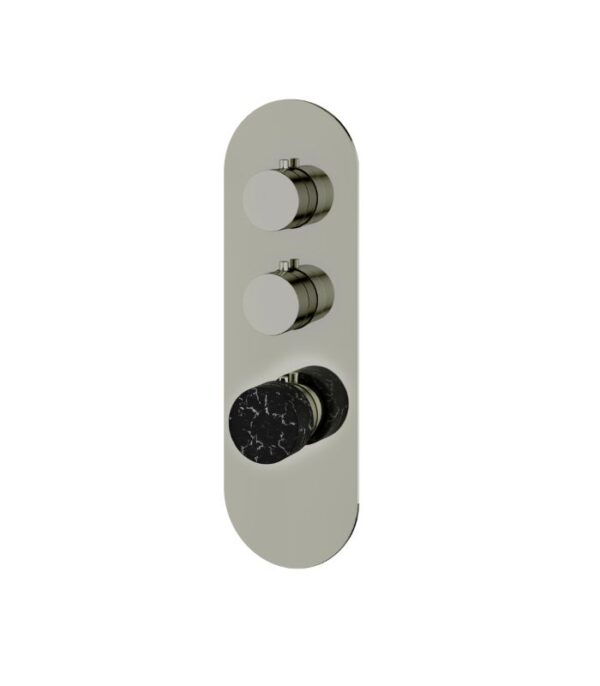 Aquabrass MARMO Round 2 Shut-Off Thermostatic Trim Set RM02NM - Image 7
