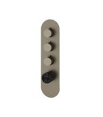 Aquabrass MARMO Round 3 Shut-Off Thermostatic Trim Set RM03NM - Image 2