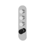 Aquabrass MARMO Round 3 Shut-Off Thermostatic Trim Set RM03NM