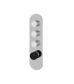 Aquabrass MARMO Round 3 Shut-Off Thermostatic Trim Set RM03NM