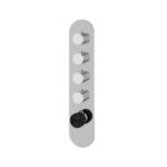 Aquabrass MARMO Round 4 Shut-Off Thermostatic Trim Set RM04NM