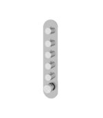 Aquabrass MARMO Round 5 Shut-Off Thermostatic Trim Set RM05BC