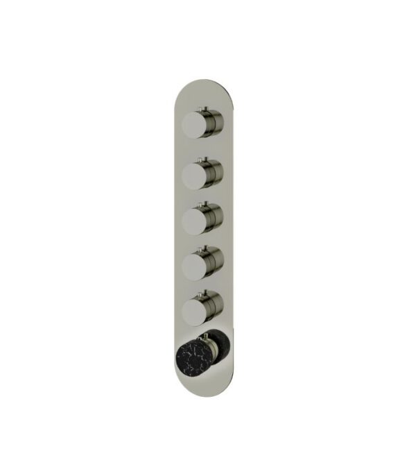 Aquabrass MARMO Round Trim Set for 5-Shut-Off Thermostatic Valve RM05NM - Image 7