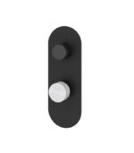 Aquabrass MARMO Round 2-Way Shared Diverter Trim Set for Thermostatic Valve Solid Brass RM22BC - Image 3