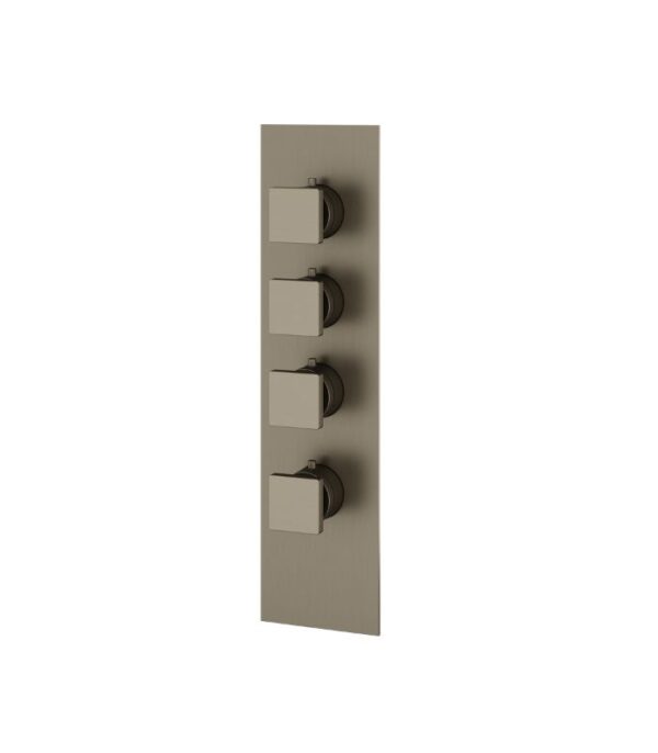 Aquabrass SQUARE 4 1/4" x 16 3/4" x 1/8" Shower Trim Set SR3395 Variable Finish - Image 5