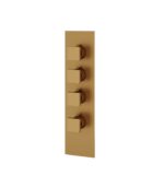 Aquabrass SQUARE 4 1/4" x 16 3/4" x 1/8" Shower Trim Set SR3395 Variable Finish - Image 6