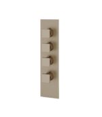 Aquabrass SQUARE 4 1/4" x 16 3/4" x 1/8" Shower Trim Set SR3395 Variable Finish - Image 2