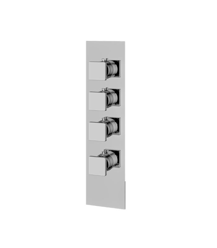 S3395PC.jpg Aquabrass SQUARE 4 1/4" x 16 3/4" x 1/8" Shower Trim Set SR3395 Variable Finish - Image 1