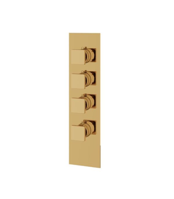 Aquabrass SQUARE 4 1/4" x 16 3/4" x 1/8" Shower Trim Set SR3395 Variable Finish - Image 7
