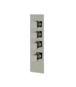 Aquabrass SQUARE 4 1/4" x 16 3/4" x 1/8" Shower Trim Set SR3395 Variable Finish - Image 4