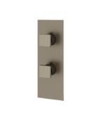 AQUABRASS SQUARE 4 1/4" x 12" 2-Way Shower Trim Set Variable Finish S9295 - Image 5