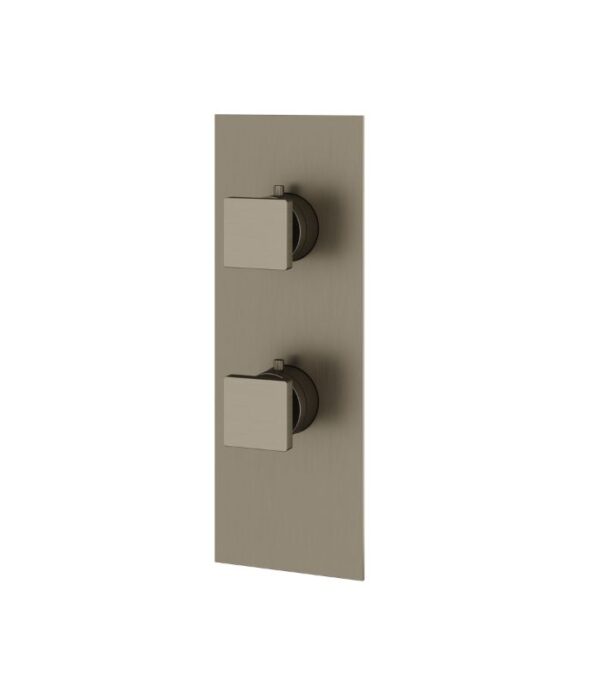 Aquabrass SQUARE 3-Way Shared Shower Trim Set 4 1/4" x 12" x 1/8" S8395 - Image 5