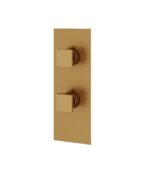 Aquabrass SQUARE 3-Way Shared Shower Trim Set 4 1/4" x 12" x 1/8" S8395 - Image 6