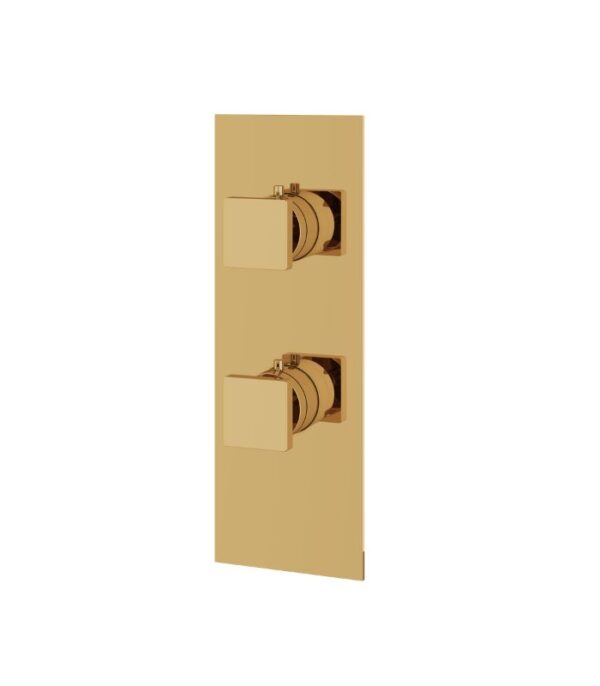 Aquabrass SQUARE 3-Way Shared Shower Trim Set 4 1/4" x 12" x 1/8" S8395 - Image 7