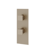 AQUABRASS SQUARE 4 1/4" x 12" 2-Way Shower Trim Set Variable Finish S9295 - Image 2