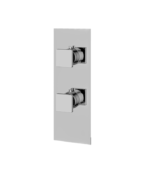 AQUABRASS SQUARE 4 1/4" x 12" 2-Way Shower Trim Set Variable Finish S9295