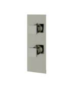 AQUABRASS SQUARE 4 1/4" x 12" 2-Way Shower Trim Set Variable Finish S9295 - Image 4