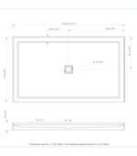 Bain Signature Efrain 60x36 Acrylic Shower Base SB3-3660-C-3F - Image 6