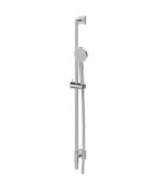 Aquabrass SCR85 Complete Round Shower Rail with Square Flanges and Rain Handshower