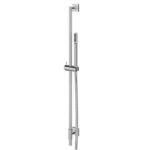 Aquabrass SCR95 Complete Round Shower Rail with Square Flanges, 1-Function Handshower and 5' Hose