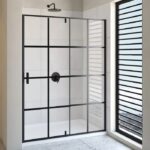 Bain Signature Vienna Black Matte 60 Shower Door Black Matte SD-08-60-BLK