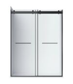 Bain Signature Flora 36x48 Clear Glass Black Shower Door SD12-3648CL-BLK - Image 3