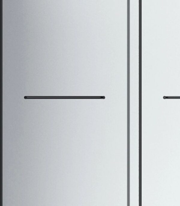 Bain Signature Flora 36x48 Frosted Glass Black Shower Door - Image 4