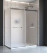 Bain Signature Flora 36x48 Shower Enclosure Frosted Glass Matte - Image 3