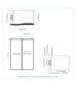 Bain Signature Flora 36x48 Shower Enclosure Frosted Glass Matte - Image 2