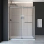Bain Signature Flora 36x48 Fluted Glass Shower Enclosure