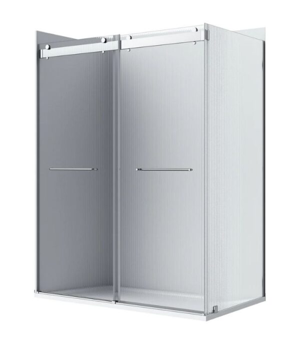 Bain Signature Flora 36x48 Fluted Glass Shower Enclosure - Image 7
