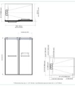 Bain Signature Flora 36x48 Raindrop Glass Shower Enclosure - Image 7