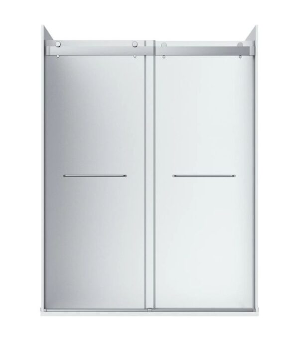 Bain Signature Flora 60 Frosted Glass Alcove Shower Enclosure Chrome SD12-60FR-CHR - Image 6