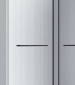 Bain Signature Flora 60 Fluted Glass Shower Enclosure Matte Chrome SD12-60FU-BLK - Image 4