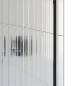 Bain Signature Flora 60 Fluted Glass Shower Enclosure Matte Chrome SD12-60FU-BLK - Image 5