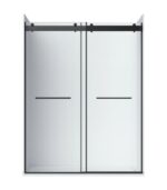 Bain Signature Flora 60 Fluted Glass Shower Enclosure Matte Chrome SD12-60FU-BLK - Image 6
