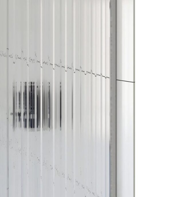 Bain Signature Flora 60 Fluted Glass Shower Enclosure 60 SKU- SD12-60FU - Image 4