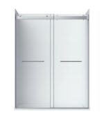 Bain Signature Flora 60 Fluted Glass Shower Enclosure 60 SKU- SD12-60FU - Image 5